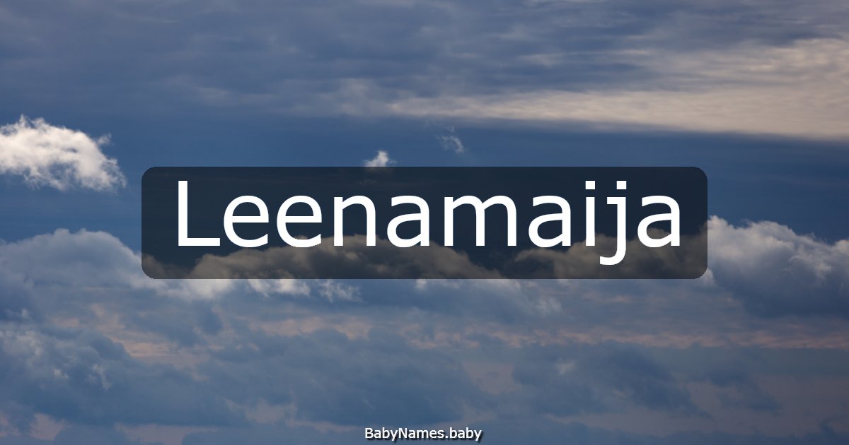 Leenamaija