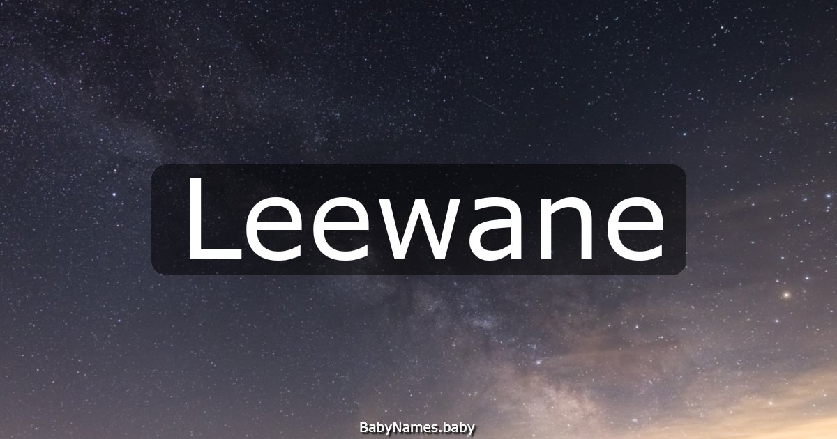 Leewane
