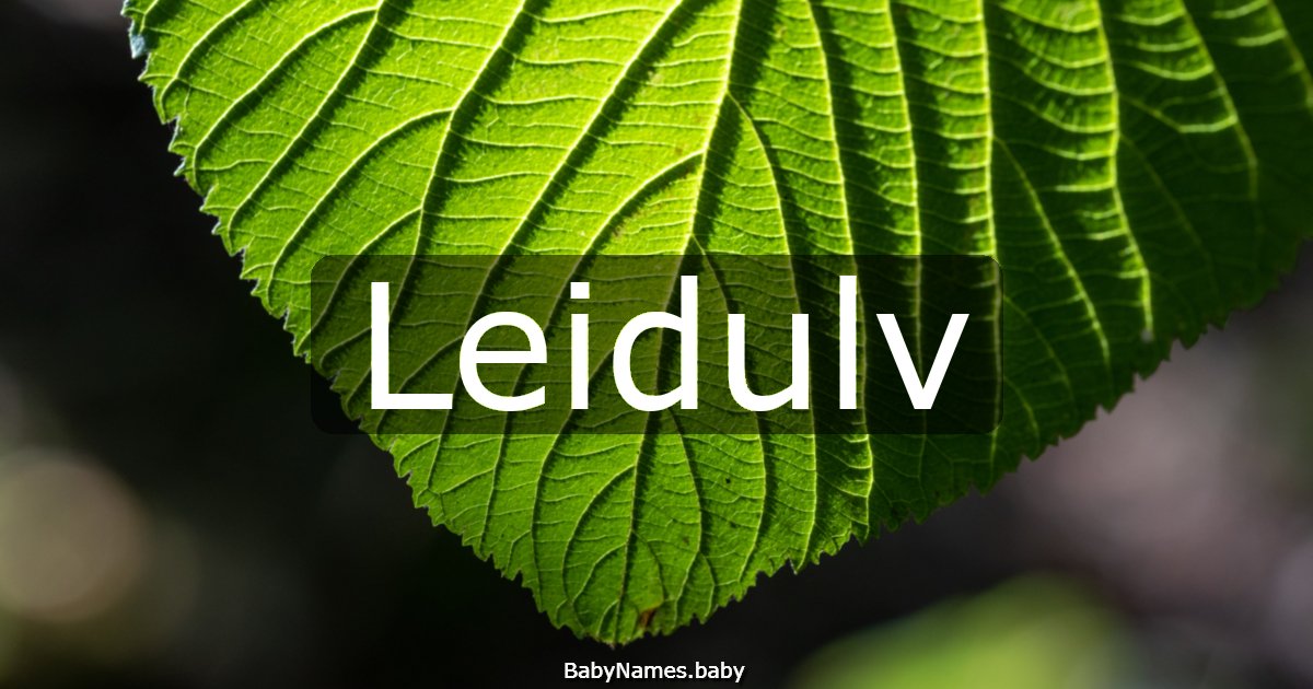 Leidulv