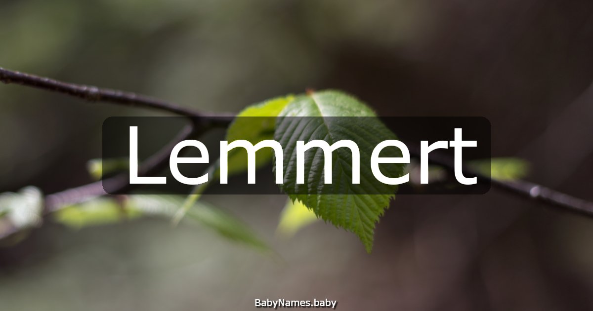 Lemmert