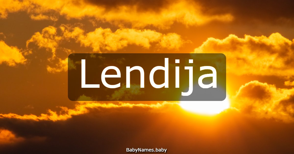 Lendija