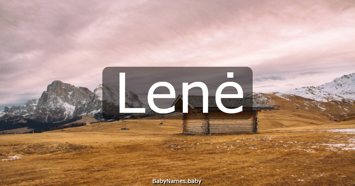 Lenė