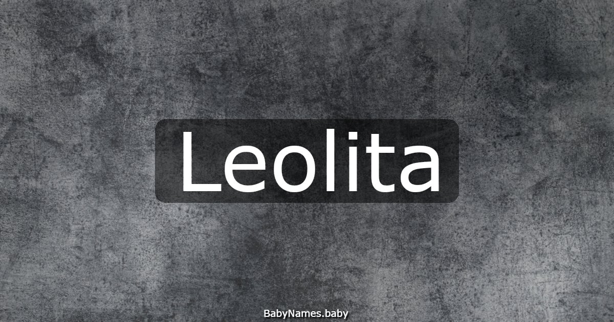 Leolita