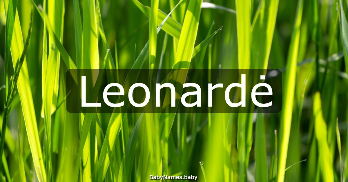 Leonardė