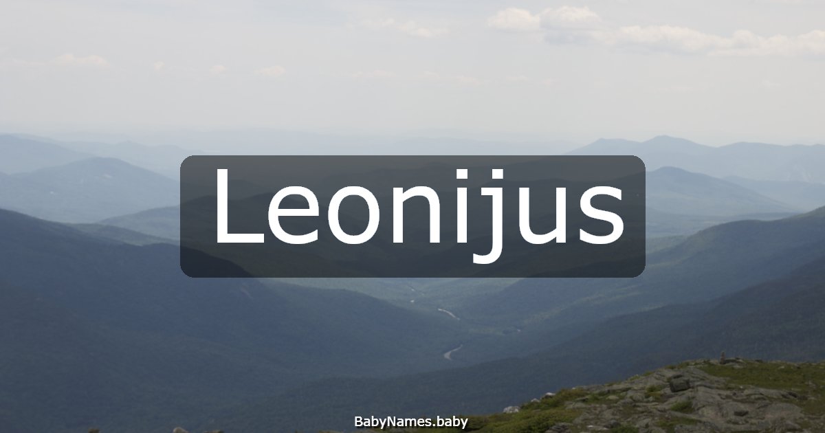 Leonijus