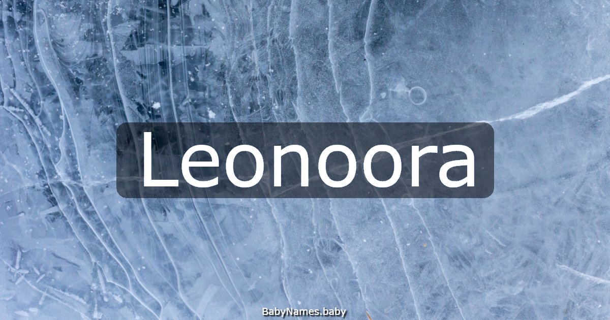 Leonoora