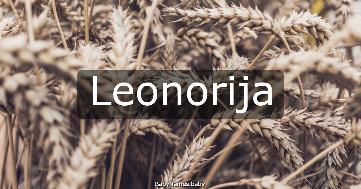 Leonorija