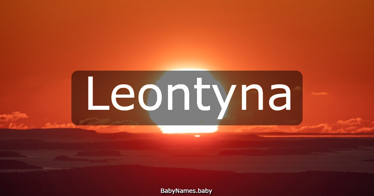 Leontyna