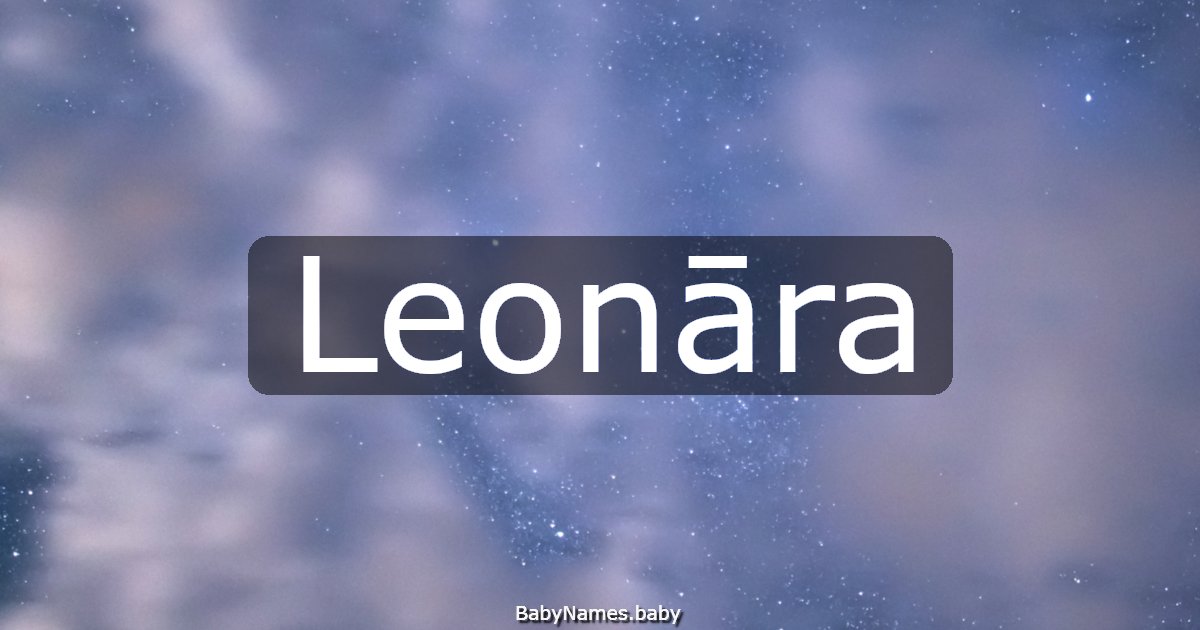 Leonāra