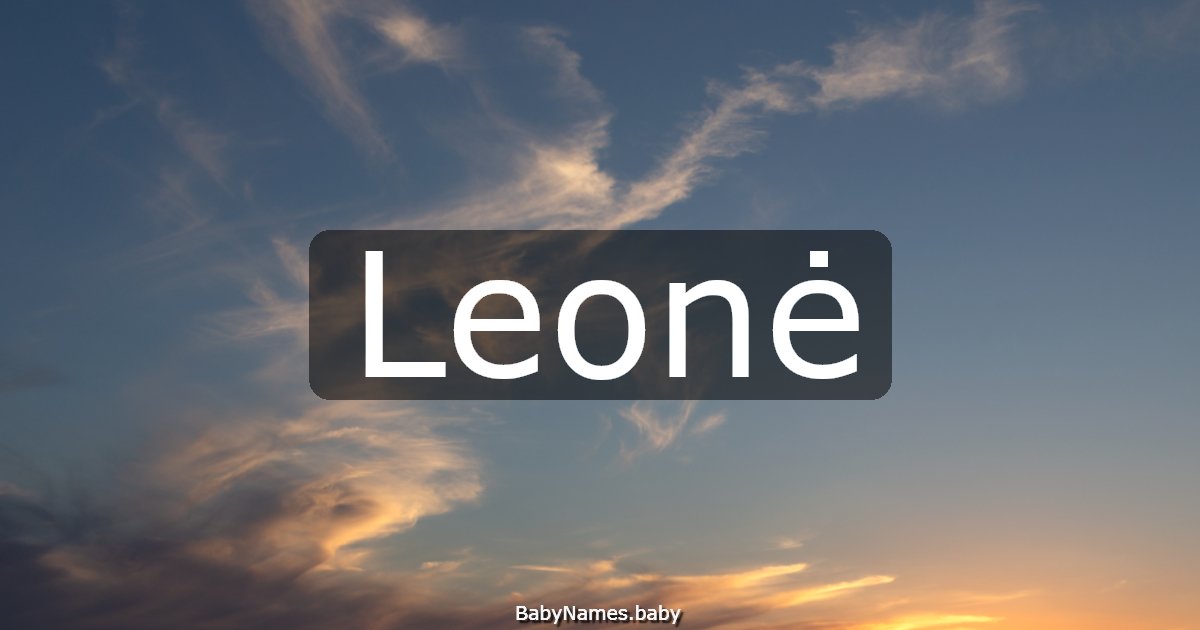 Leonė