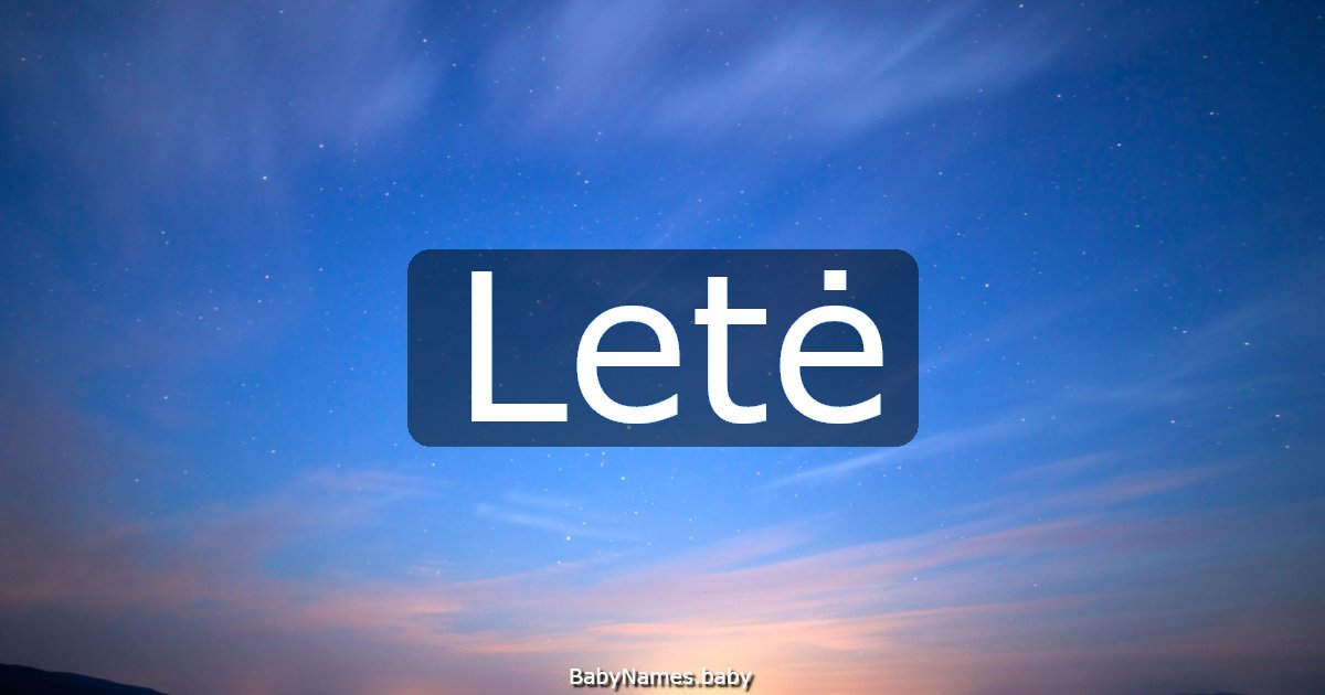 Letė