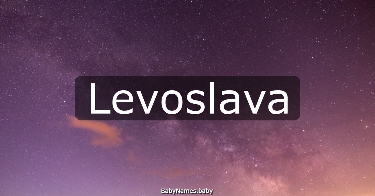 Levoslava
