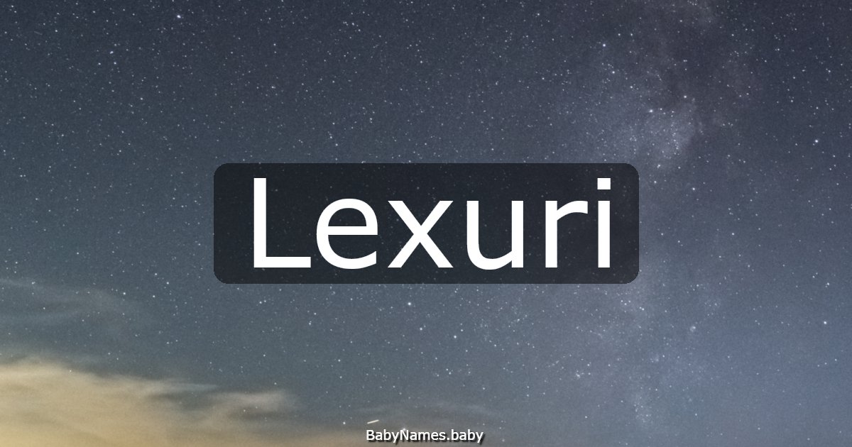 Lexuri