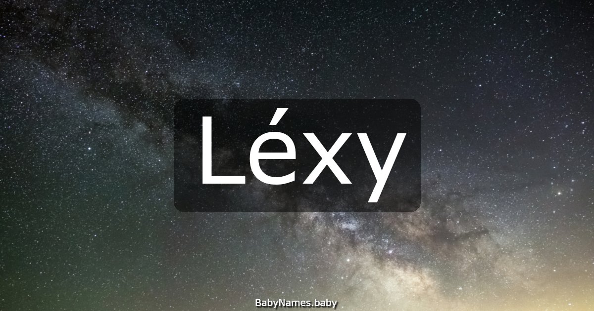 Léxy