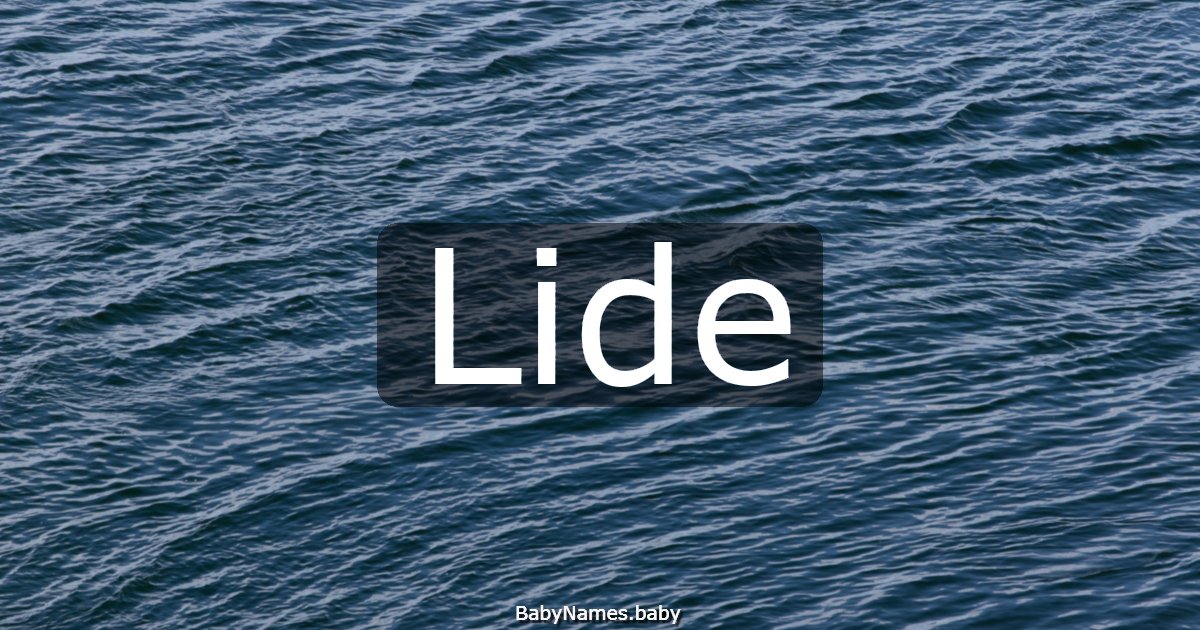 Lide
