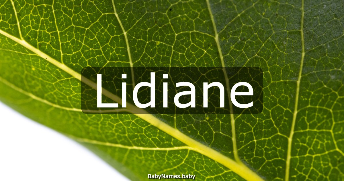 Lidiane