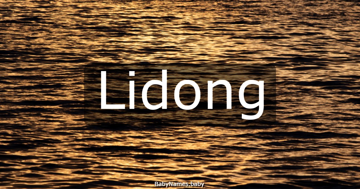 Lidong