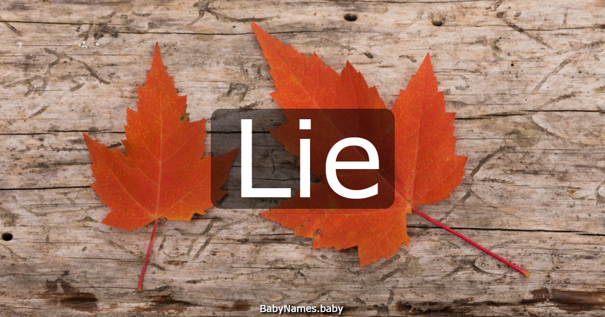 Lie