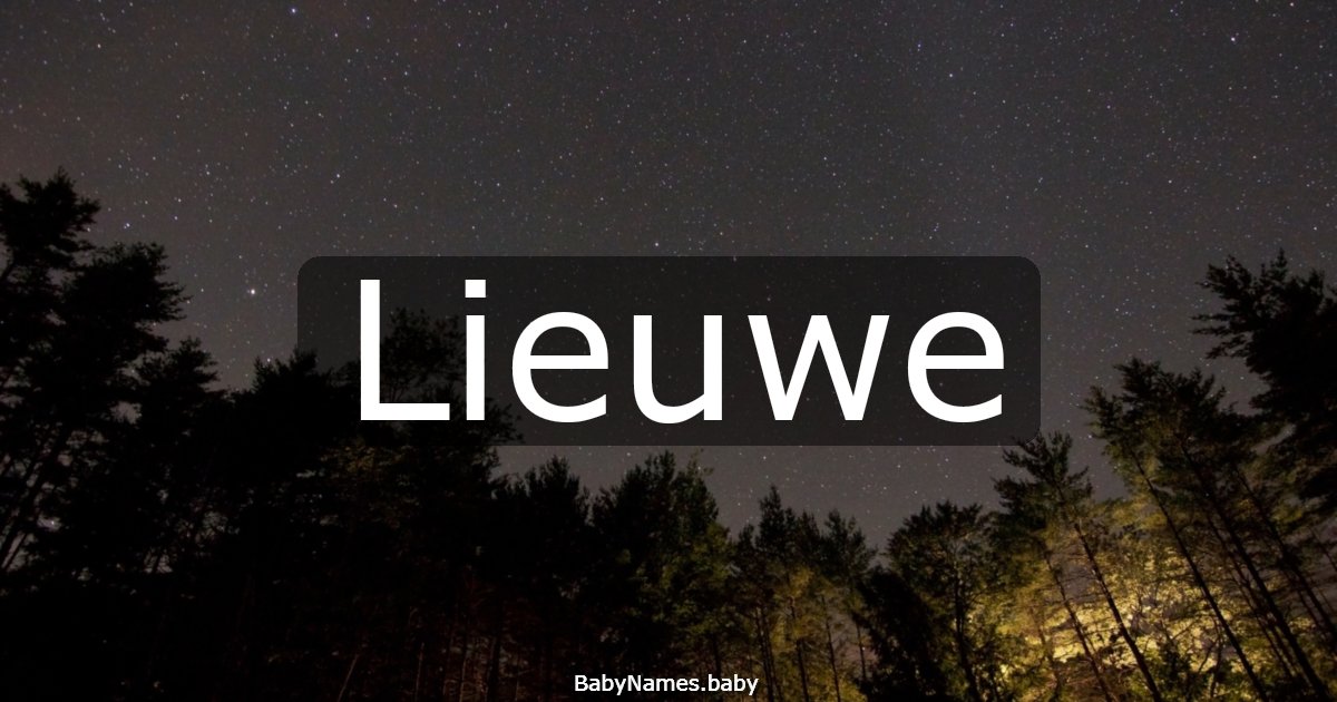 Lieuwe