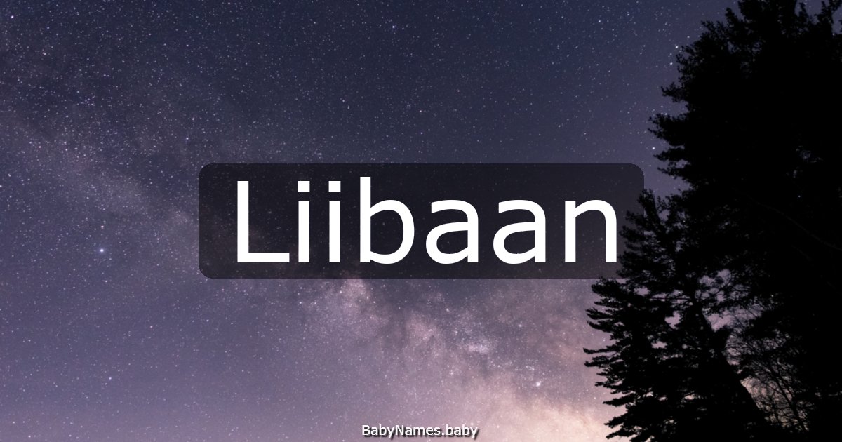 Liibaan