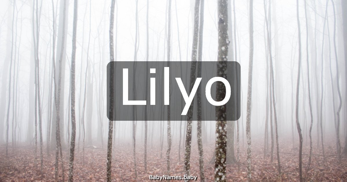 Lilyo