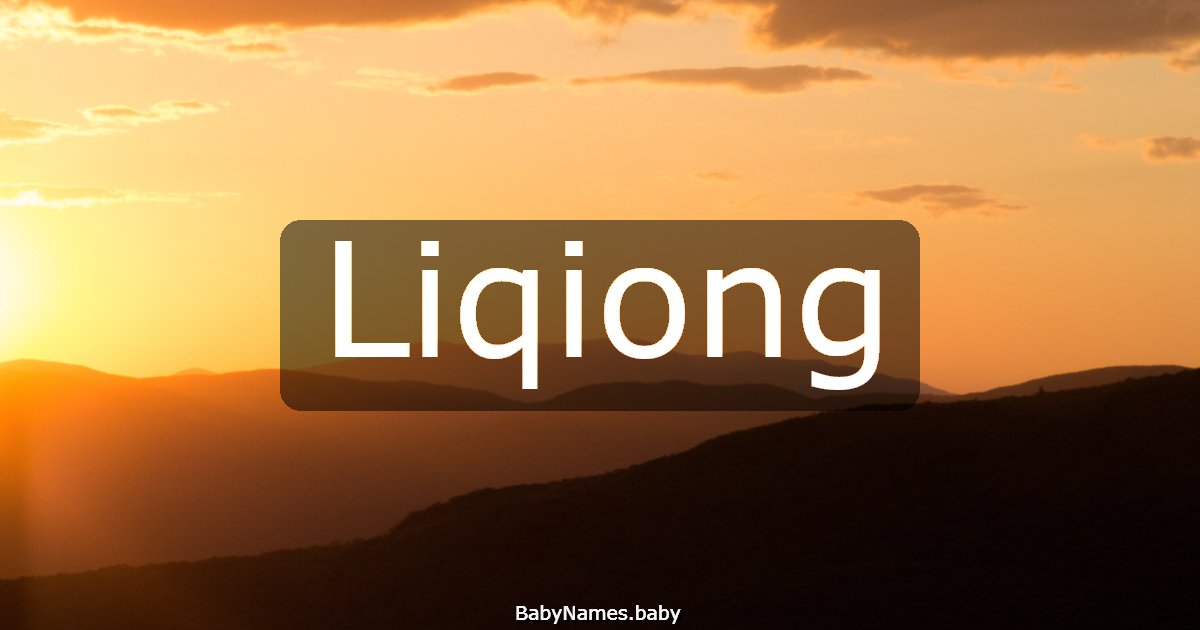 Liqiong