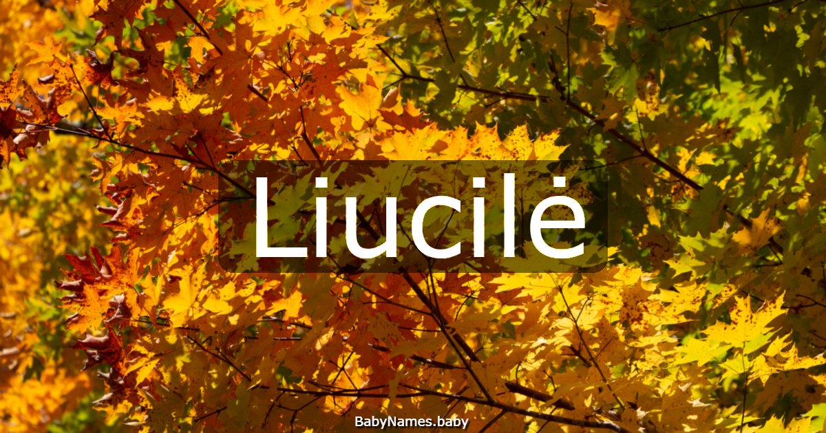 Liucilė