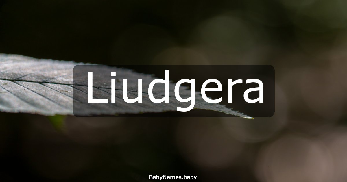 Liudgera
