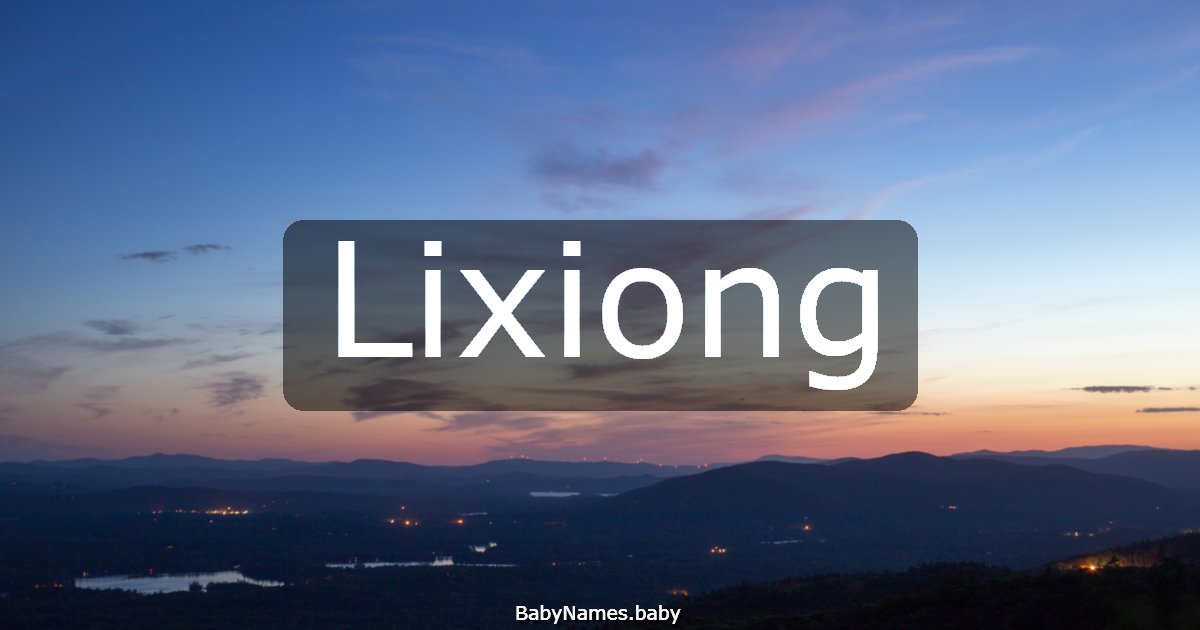 Lixiong
