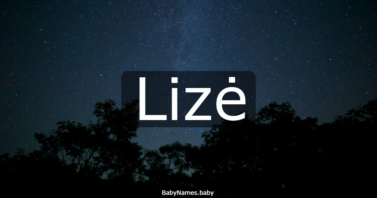 Lizė