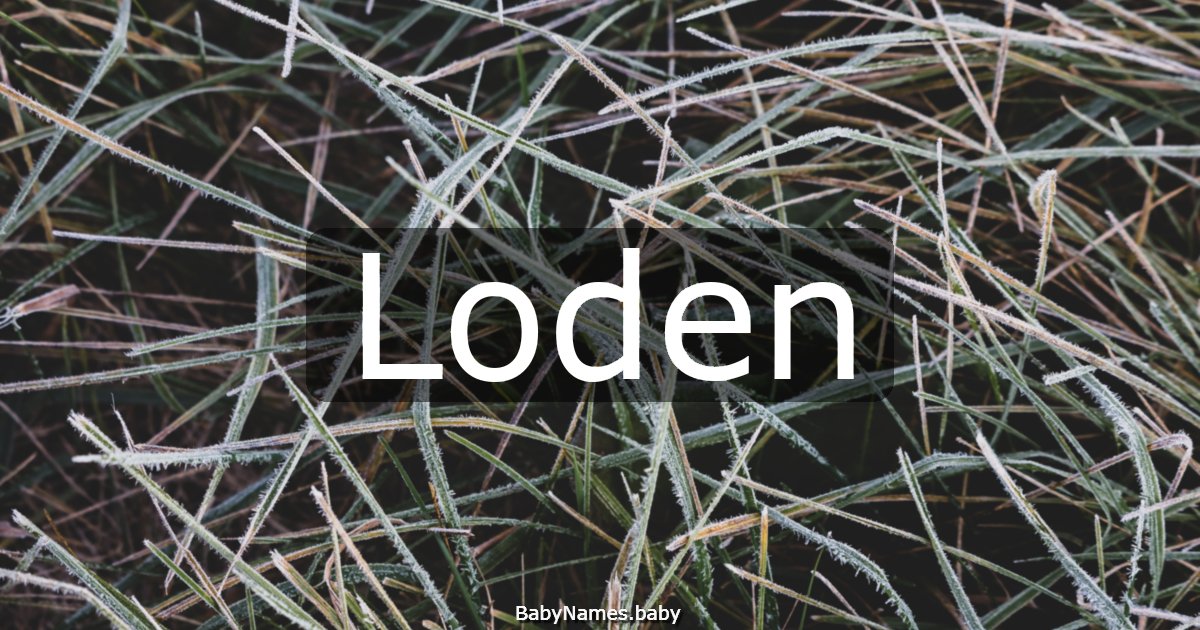 Loden