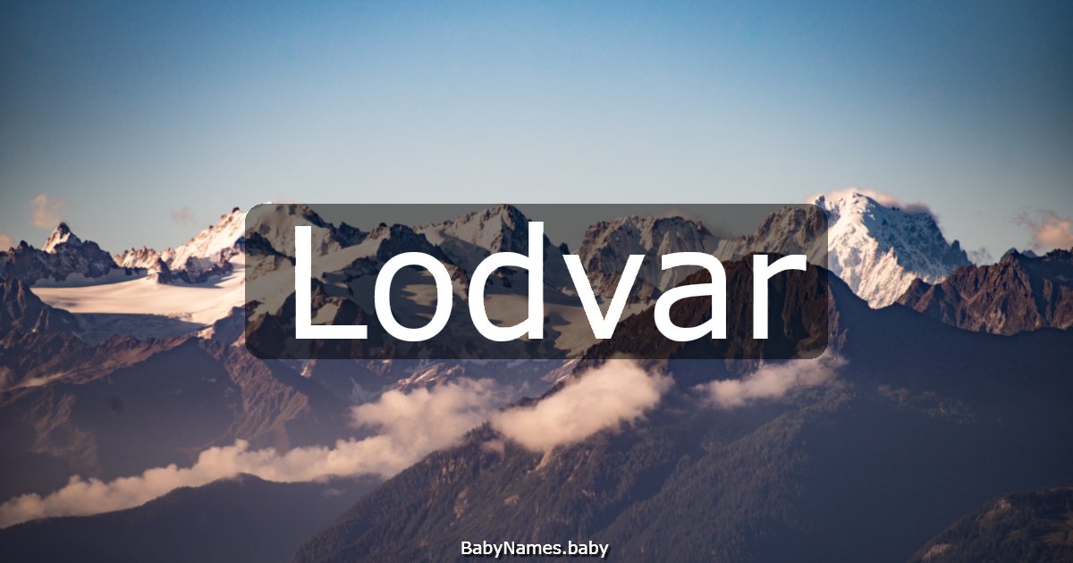 Lodvar