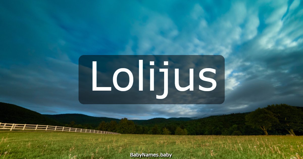Lolijus