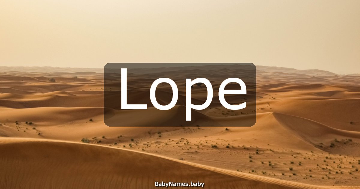Lope