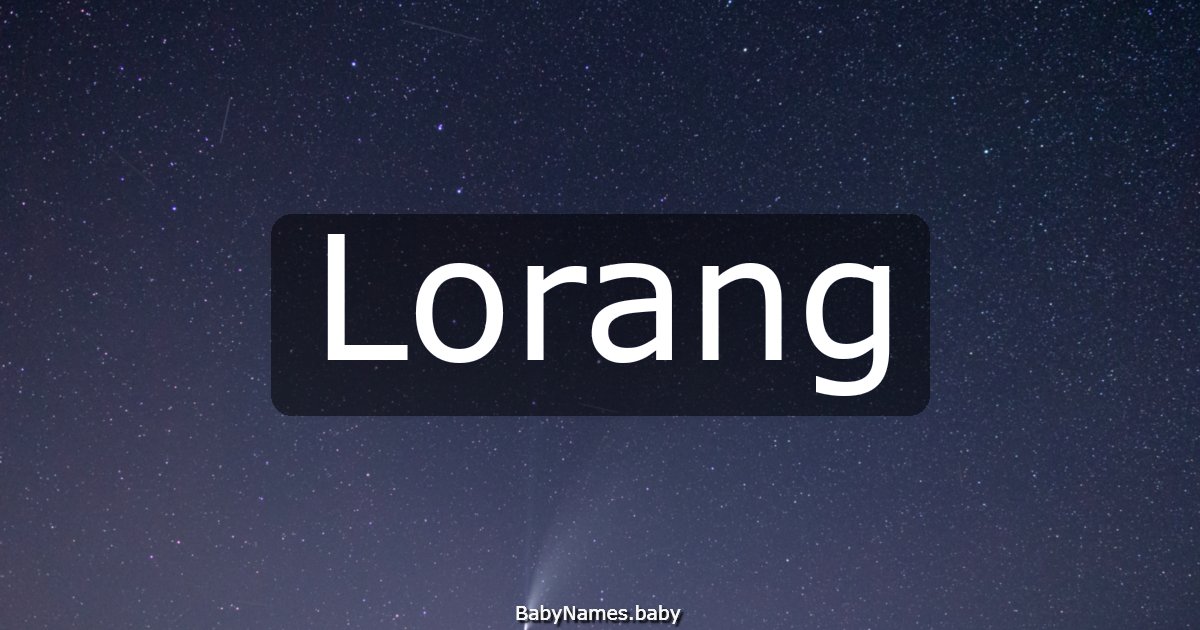 Lorang