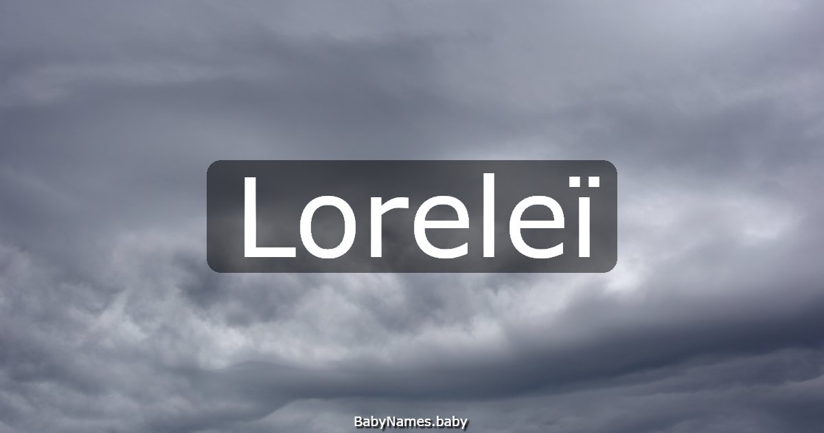 Loreleï