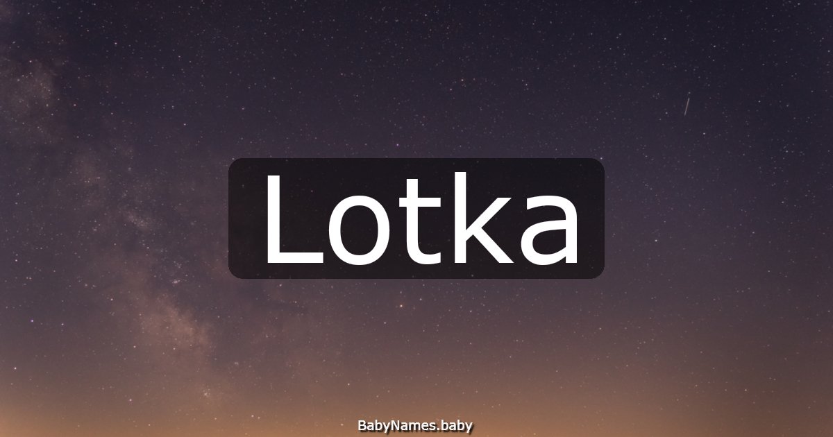 Lotka