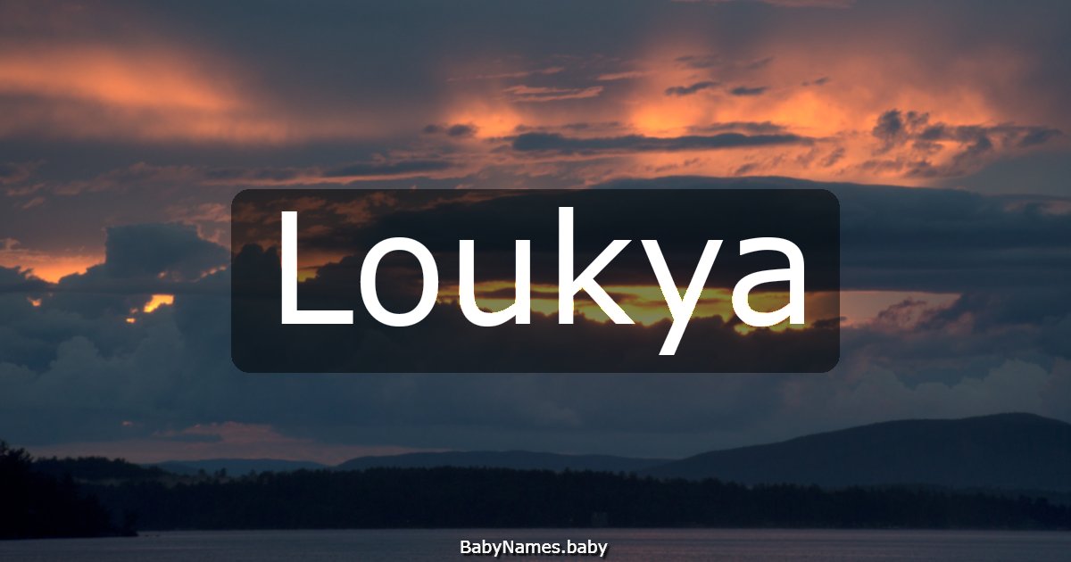 Loukya