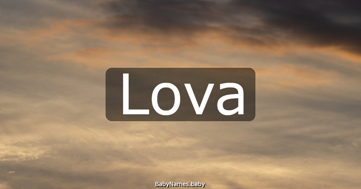 Lova