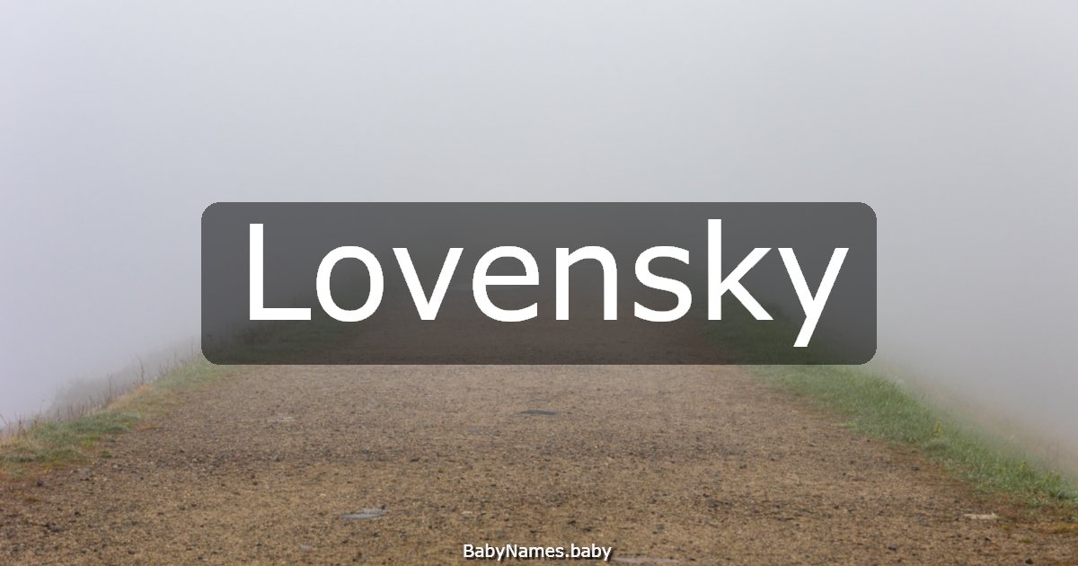 Lovensky