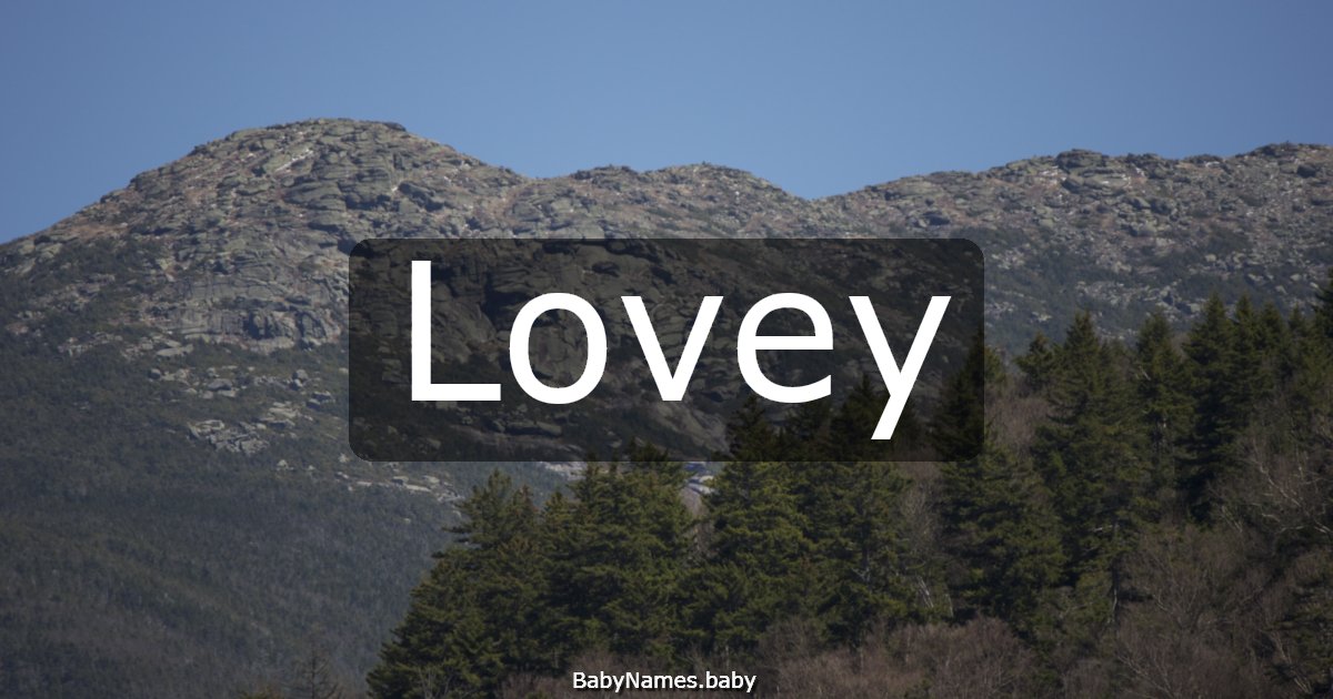 Lovey