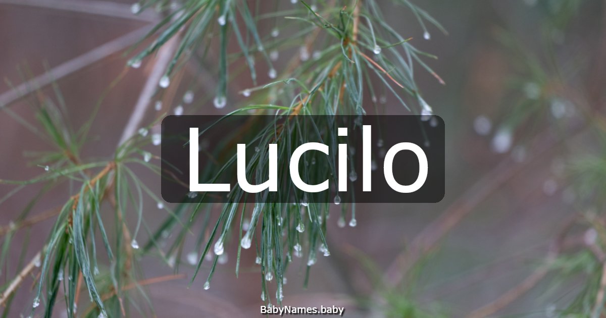 Lucilo