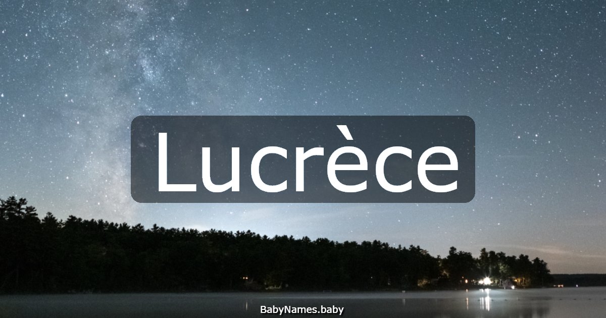 Lucrèce
