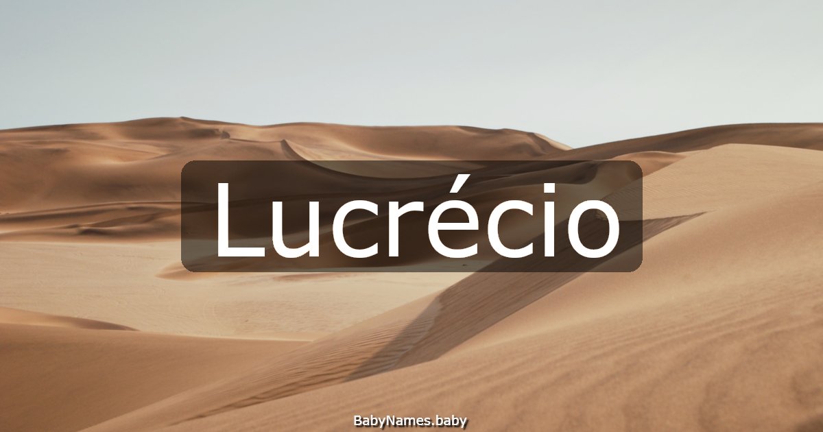 Lucrécio