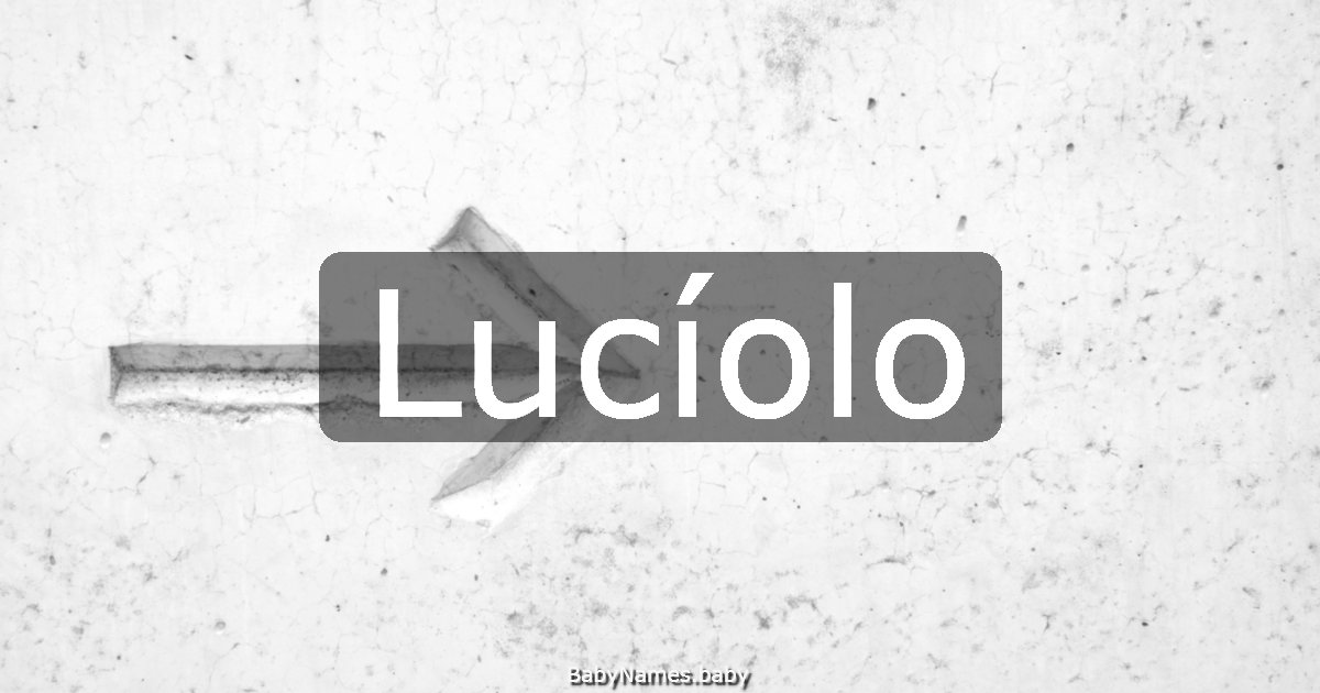 Lucíolo