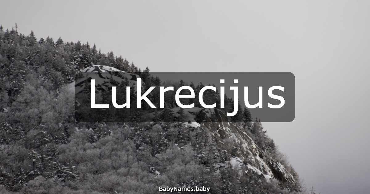 Lukrecijus