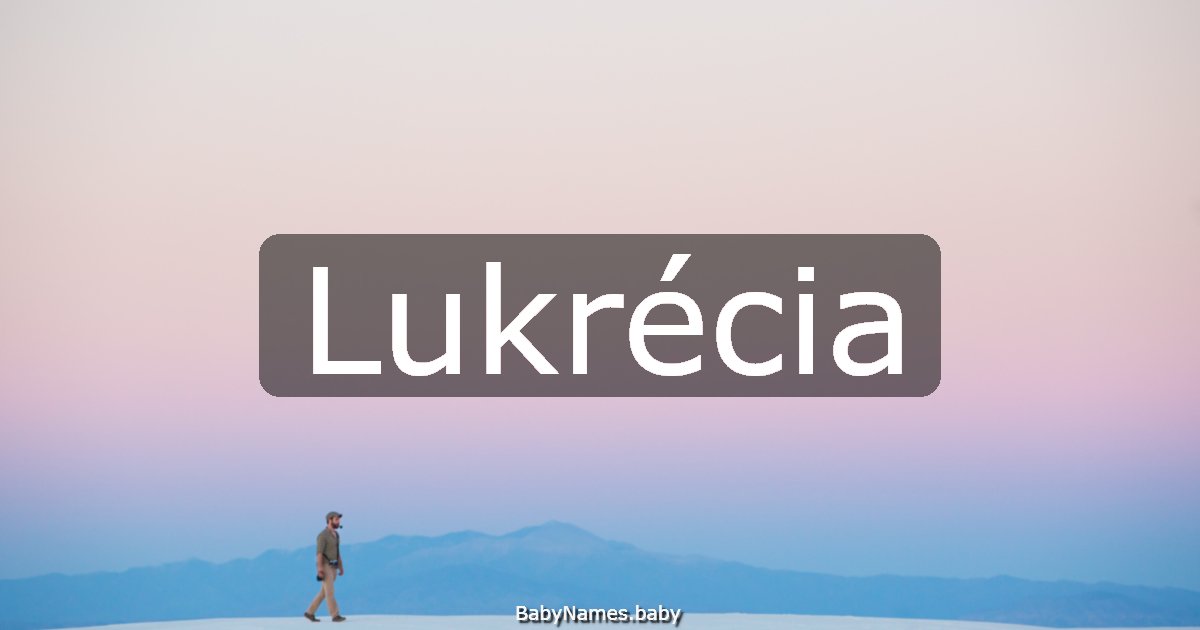 Lukrécia