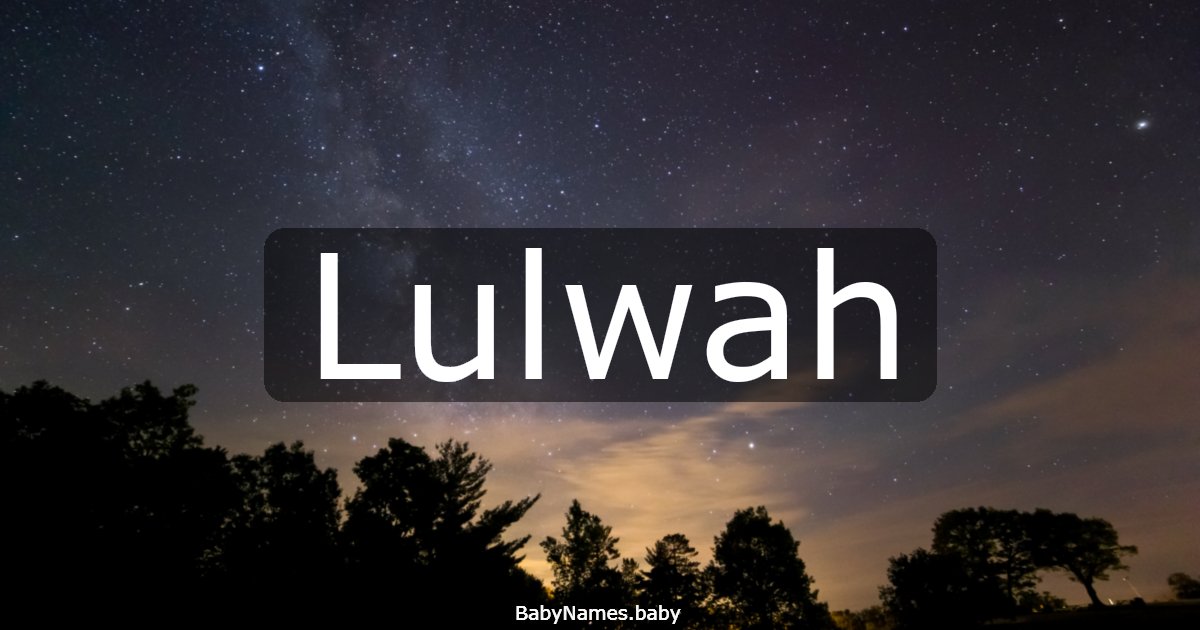 Lulwah