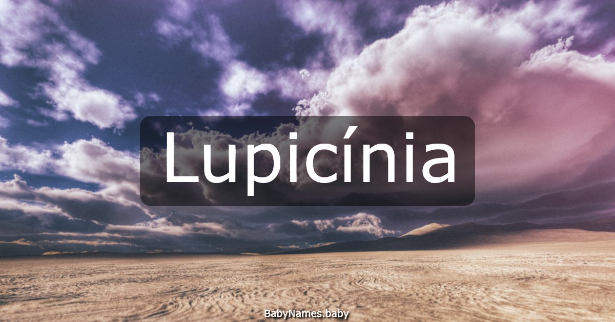 Lupicínia