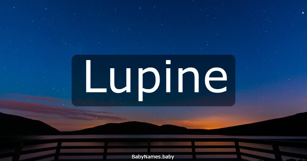 Lupine